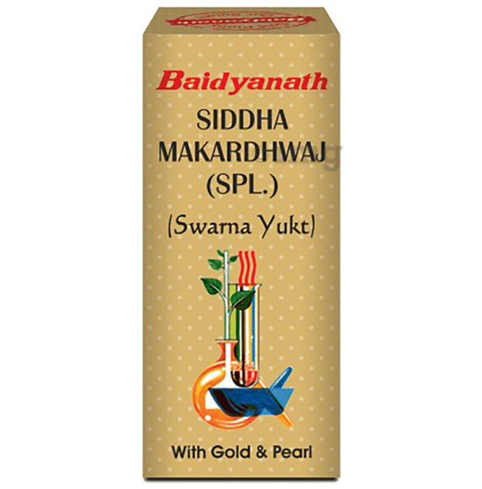 Baidyanath (Noida) Siddha Makardhwaj (Spl.) (Swarna Yukt) Tablet