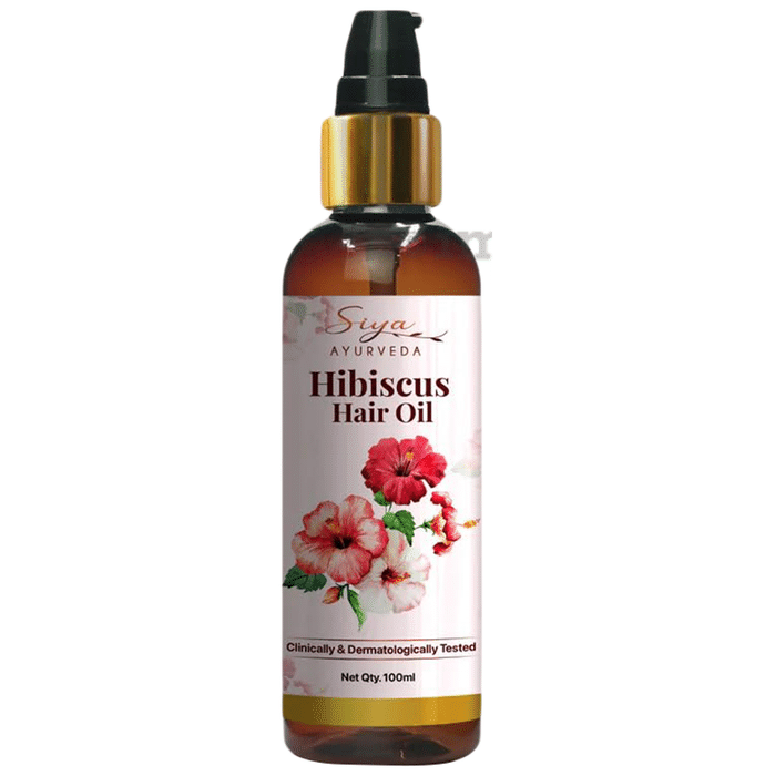 Siya Ayurveda Hibiscus Oil | Ayurvedic Oil for Hair Growth, Natural Hair Care, Scalp Frizz Control (100ml Each)