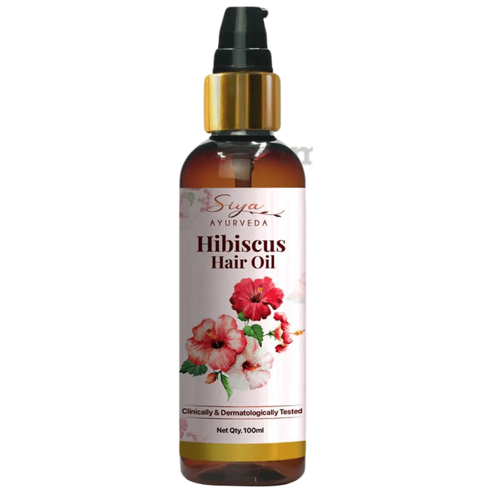 Siya Ayurveda Hibiscus Oil | Ayurvedic Oil for Hair Growth, Natural Hair Care, Scalp Frizz Control (100ml Each)