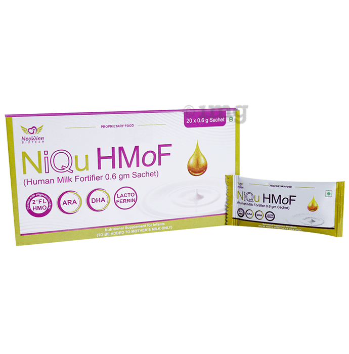 NiQu HMoF Human Milk Fortifier 0.6 gm Sachet (20 Each)