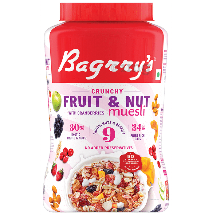 Bagrry's Crunchy Fruit and Nut with Cranberries Muesli
