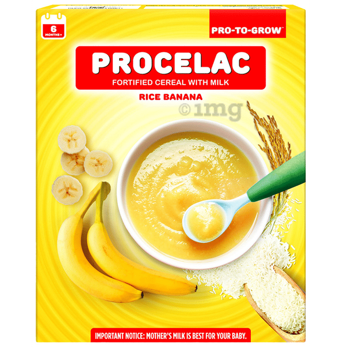 Pro-To-Grow Procelac Fortified Cereal with Milk Rice Banana