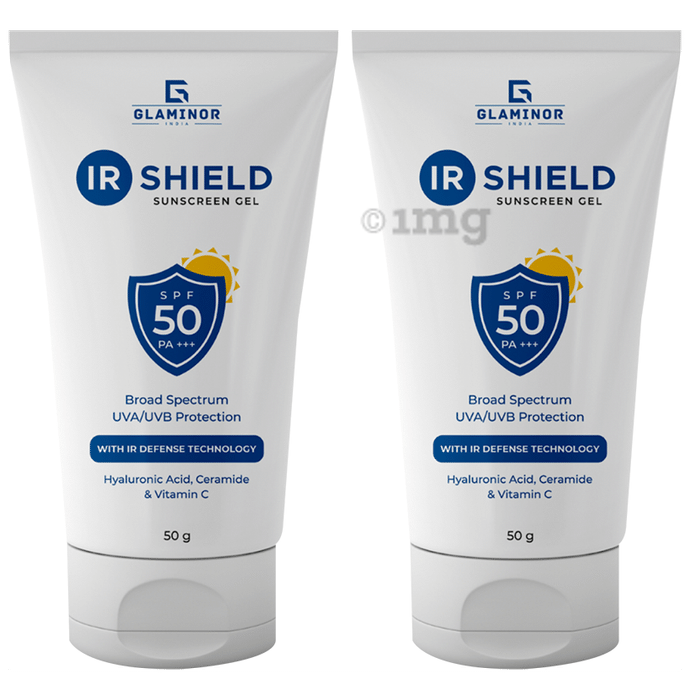 Glaminor IR Shield Sunscreen Gel (50gm Each)