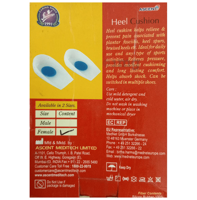 Flamingo heel cushion female top