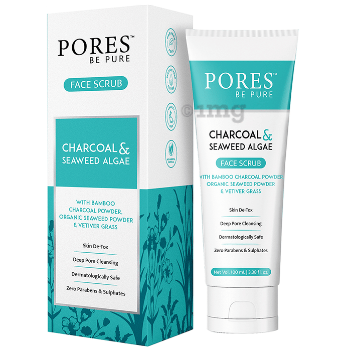 Pores Be Pure Charcoal & Seaweed Algae Face Scrub