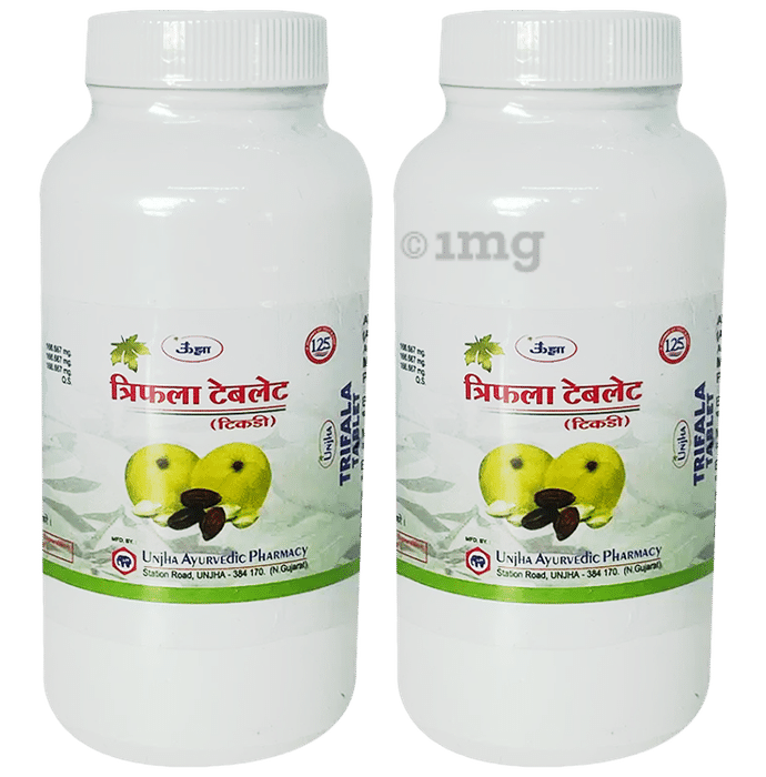 Unjha Triphala Tikadi Tablets (200 Each)