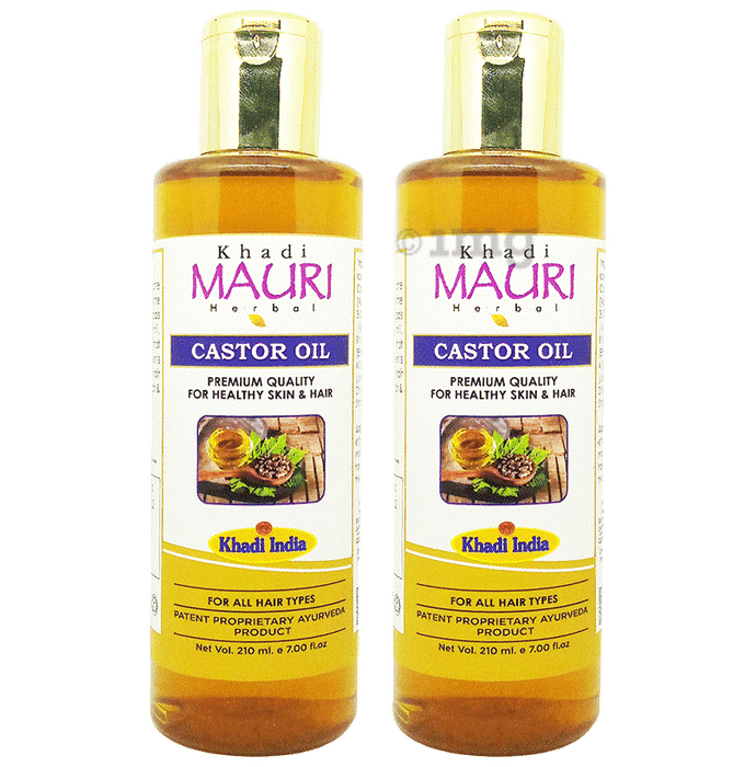Khadi Mauri Herbal Castor Oil (210ml Each)