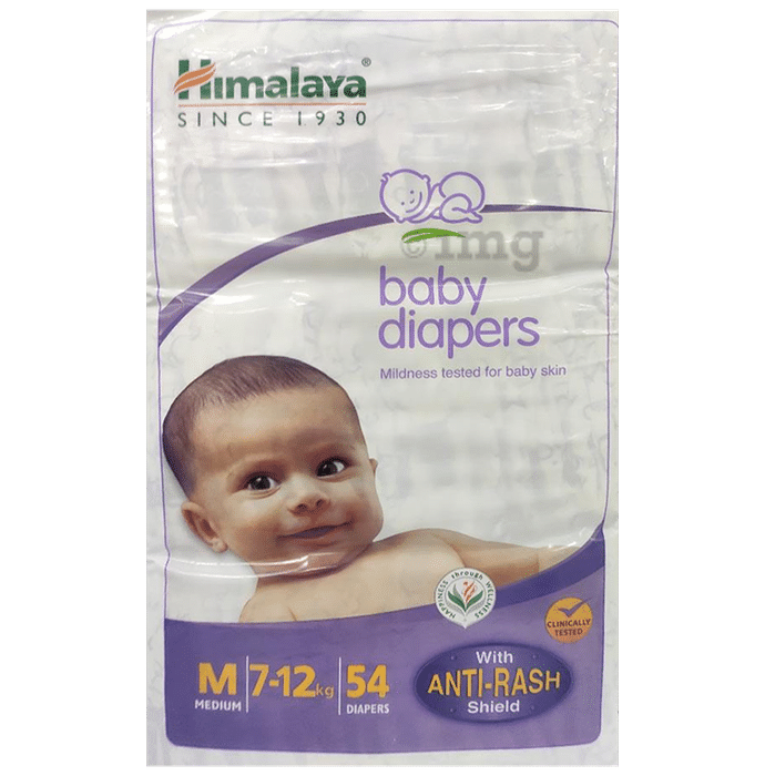 HIMALAYA Baby Diapers Medium  M  Buy 54 HIMALAYA Tape Diapers for babies  weighing  12 Kg  Flipkartcom