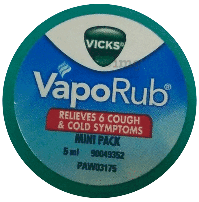 Vicks Vaporub Balm with Menthol, Camphor & Eucalyptus Oil | Relieves 6 Symptoms of Cough & Cold | Goodness of Ayurveda