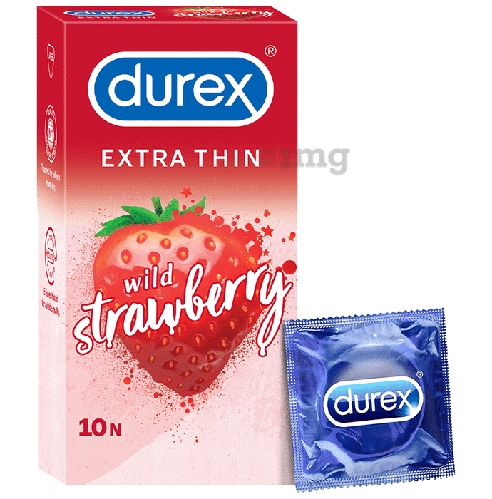 Durex Extra Thin Condom Wild Strawberry
