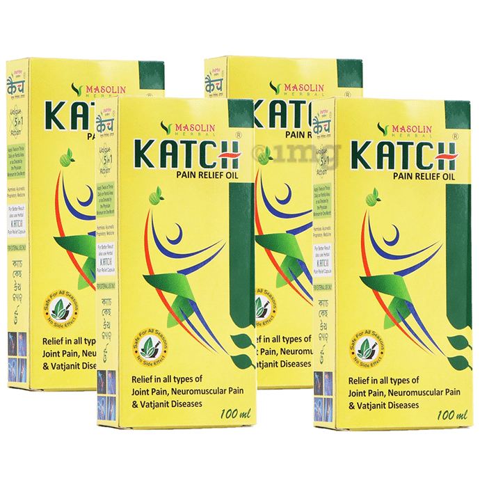 Masolin Herbal Katch Pain Relief Oil (100ml Each)