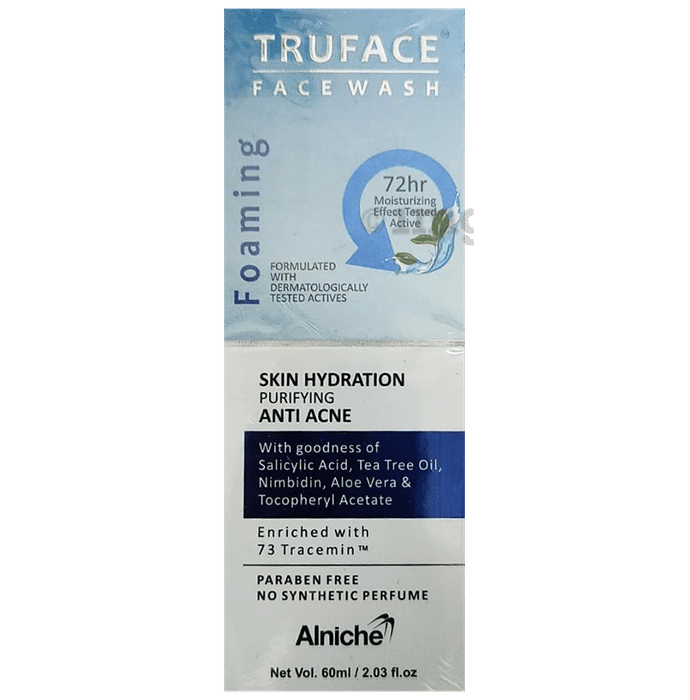 Truface Foaming Anti-Acne Face Wash | Cleanses, Hydrates & Moisturises the Skin | Paraben-Free