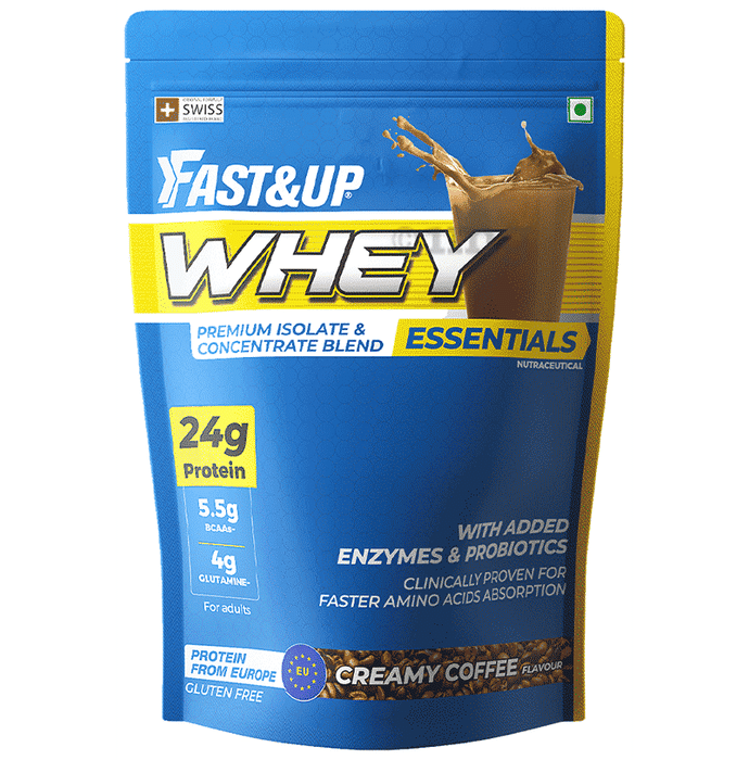 Fast&Up Whey Essential Premium Isolated & Concentrated Blend 24g Protein Creamy Coffee