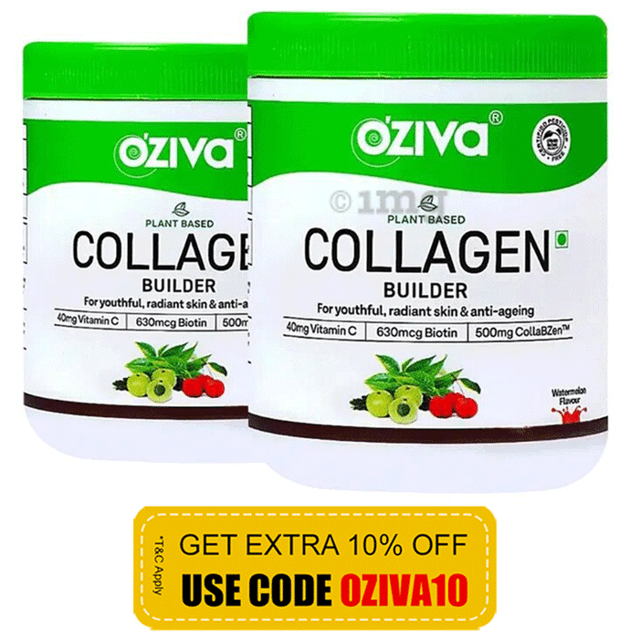 Oziva Plant Based Collagen Builder Watermelon Flavour (500gm Each)