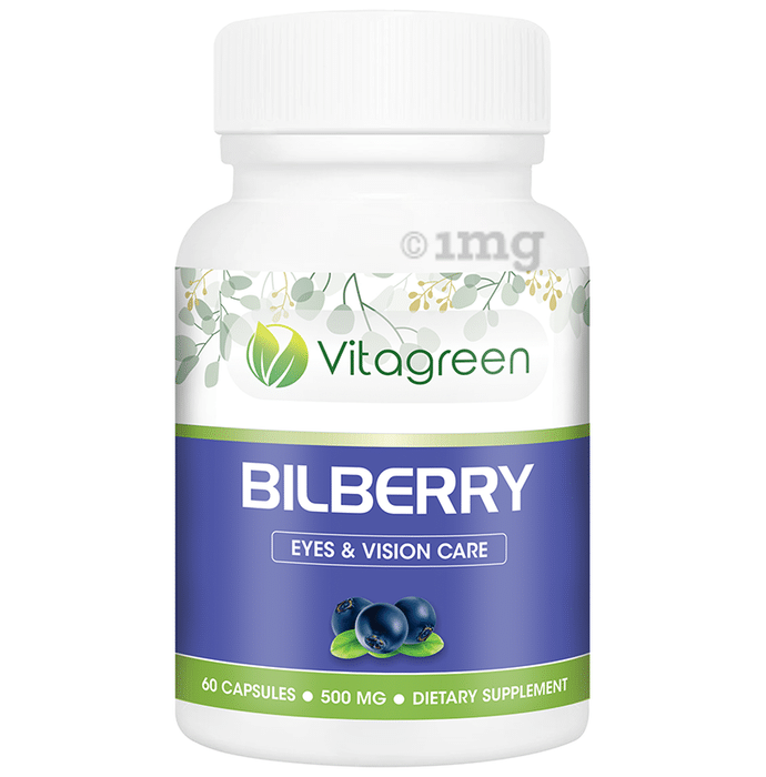 Vitagreen Bilberry 500mg Capsule