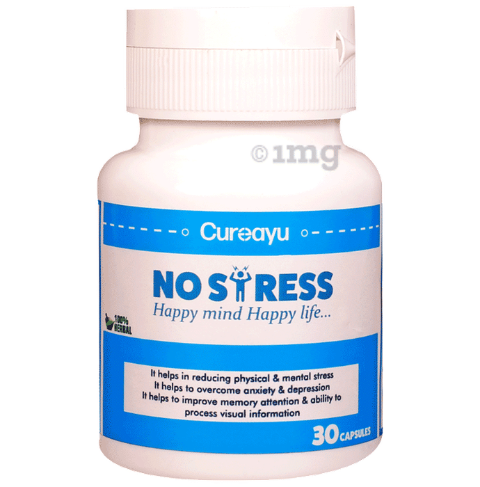 Cureayu No Stress Ayurvedic Capsule For Improved Mental Health
