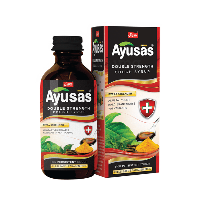 Combo Pack of Ayusas Double Strength Cough Syrup (100ml) & Immunity Booster Syrup (200ml)