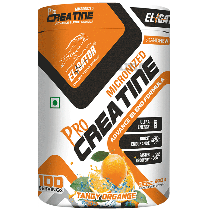 Eligator Pro Micronized Creatine  Powder Tangy Orange