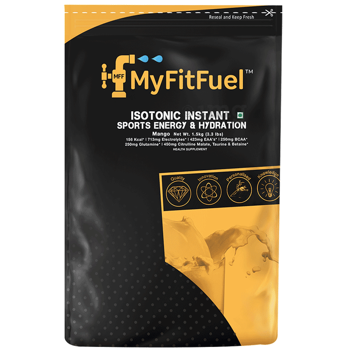 MyFitFuel Isotonic Instant Sports Energy Drink & Hydration Powder Mango