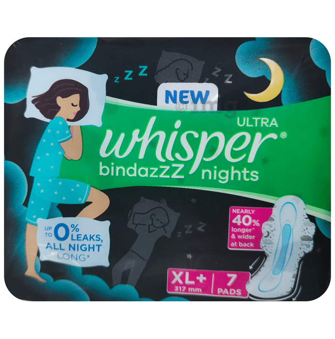 Whisper Ultra Bindazzz Nights Pads XL+