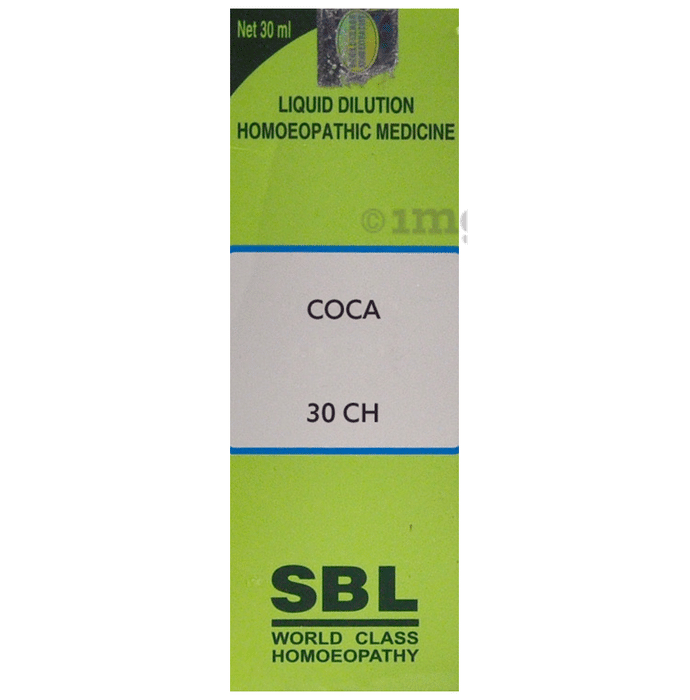 SBL Coca Dilution Homeopathic Medicine 30 CH