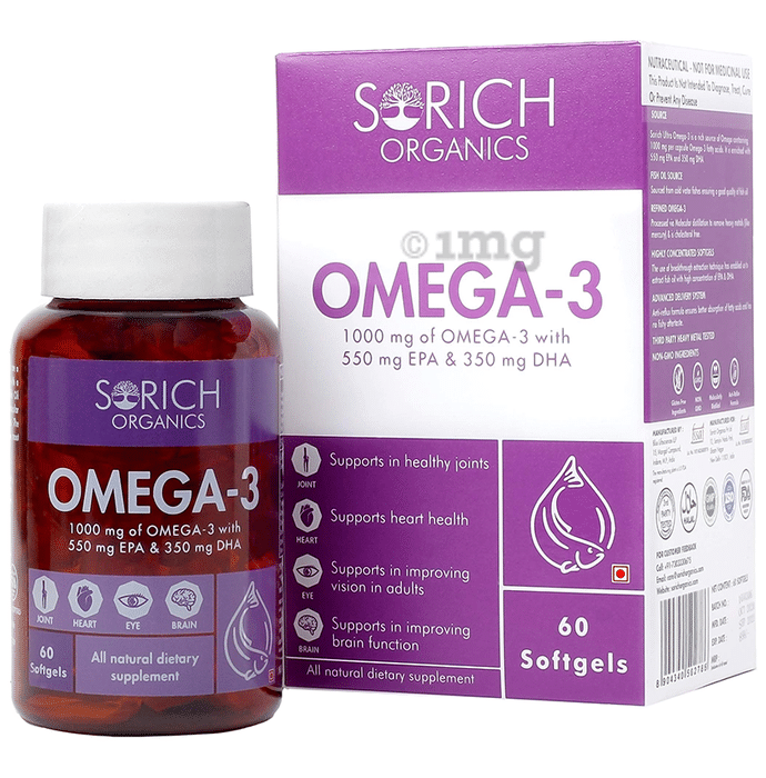 Sorich Organics Omega 3 Softgels