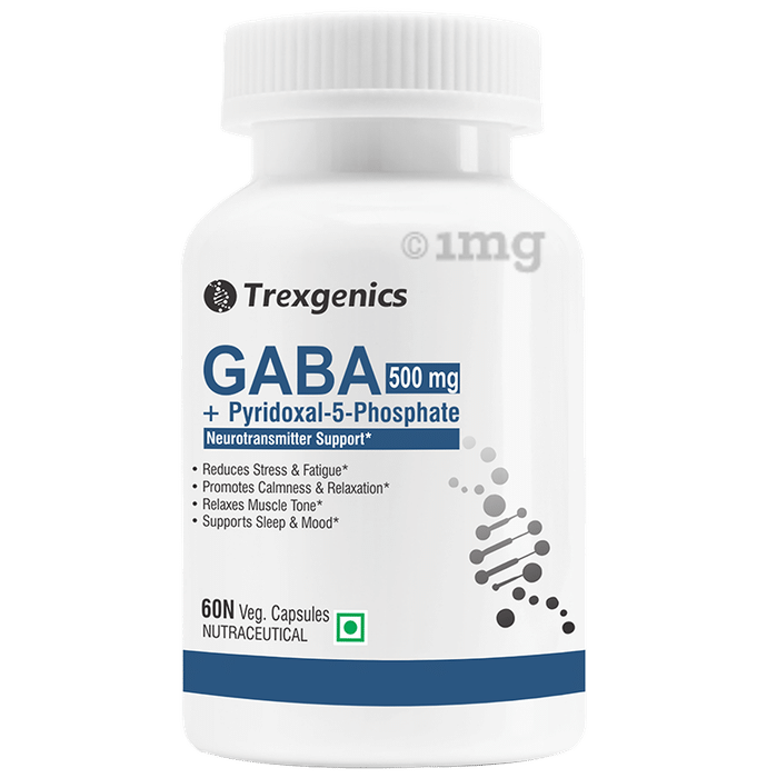 Trexgenics Gaba Pyridoxal-5-Phosphate 500mg Veg Capsule