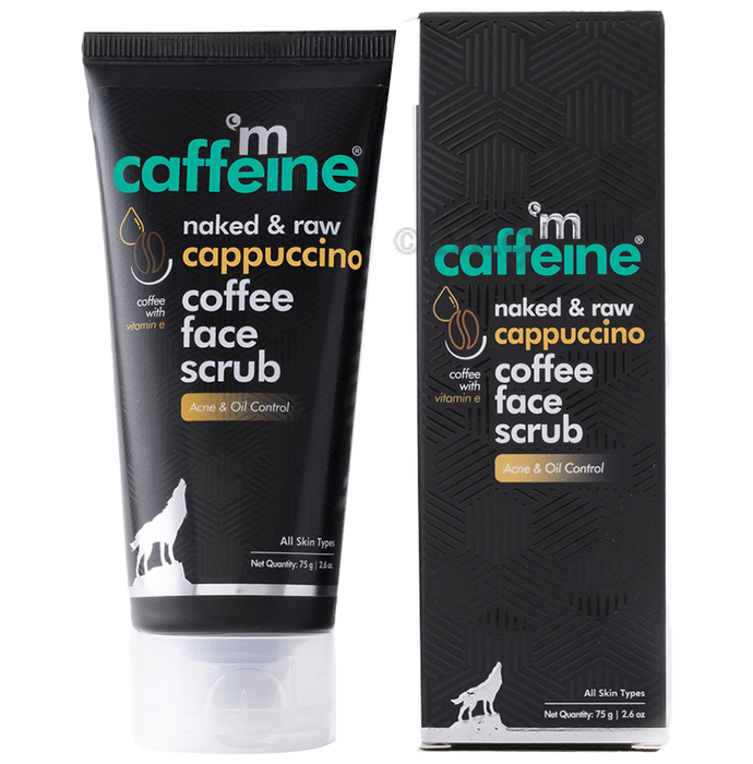 mCaffeine Cappuccino Milky brew Face Scrub Remove Blackheads, Helps in Skin Brightening & D Tan