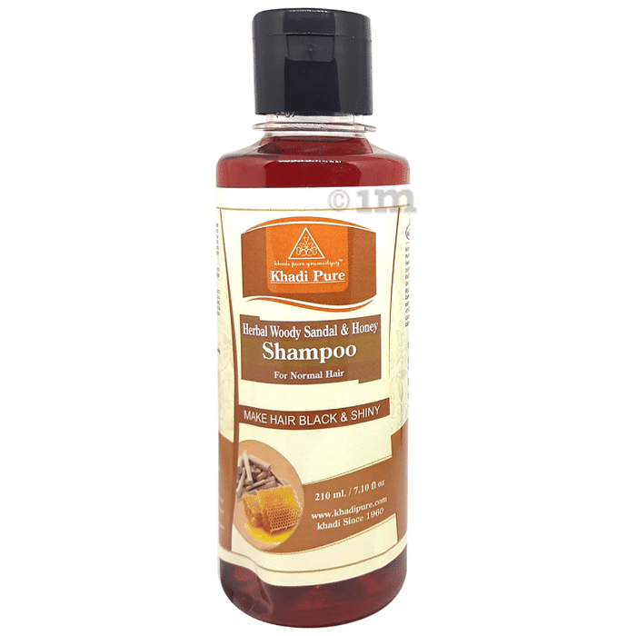 Khadi Pure Herbal Woody Sandal & Honey Shampoo Plain