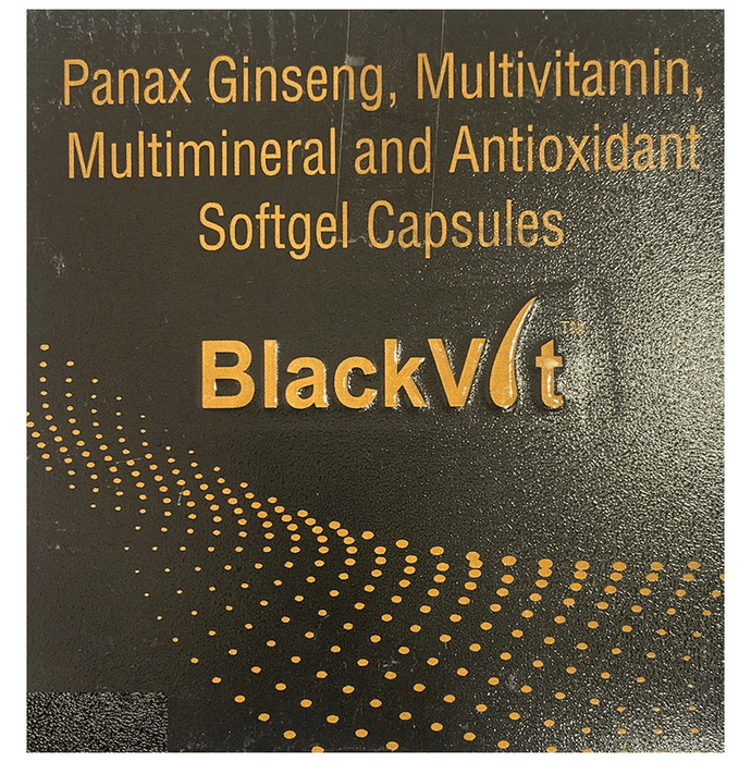Black Vit Soft Gelatin Capsule