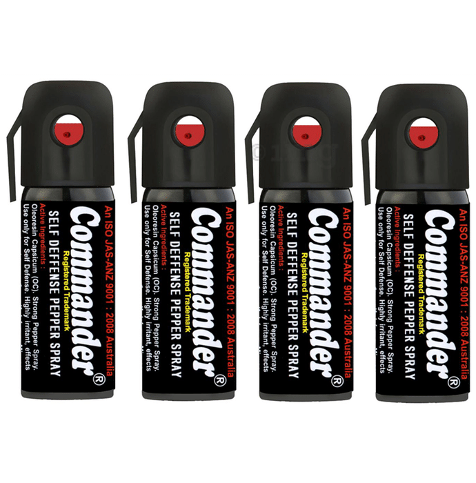 Commander Self Defense Pepper Spray (55ml Each)