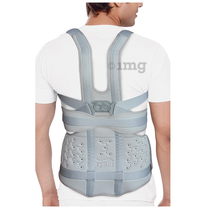 Tynor A 34 Taylor's Brace Urbane Type Support for Spine Immobilization Universal Short Grey