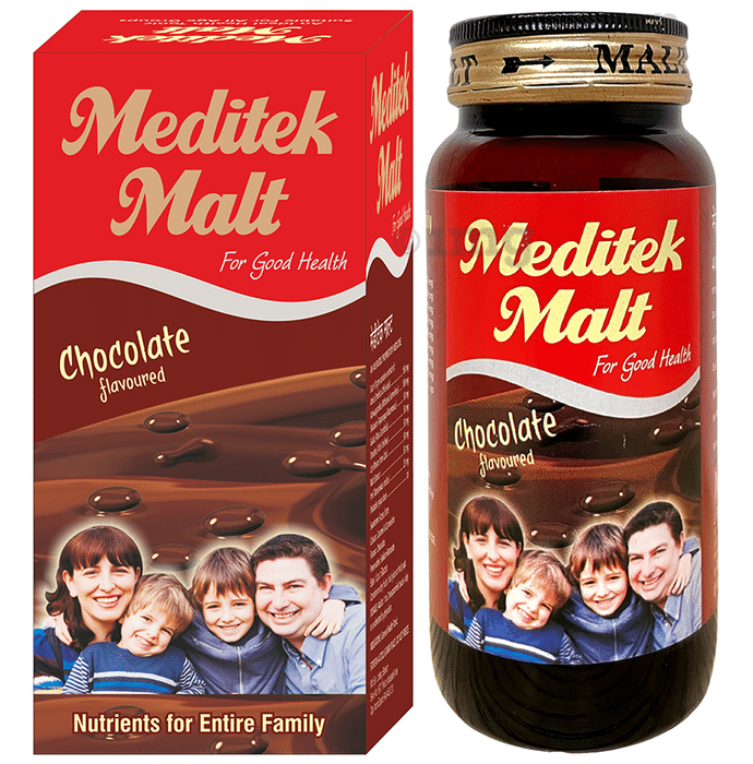 Meditek Malt Protein Powder (400gm Each) Chocolate