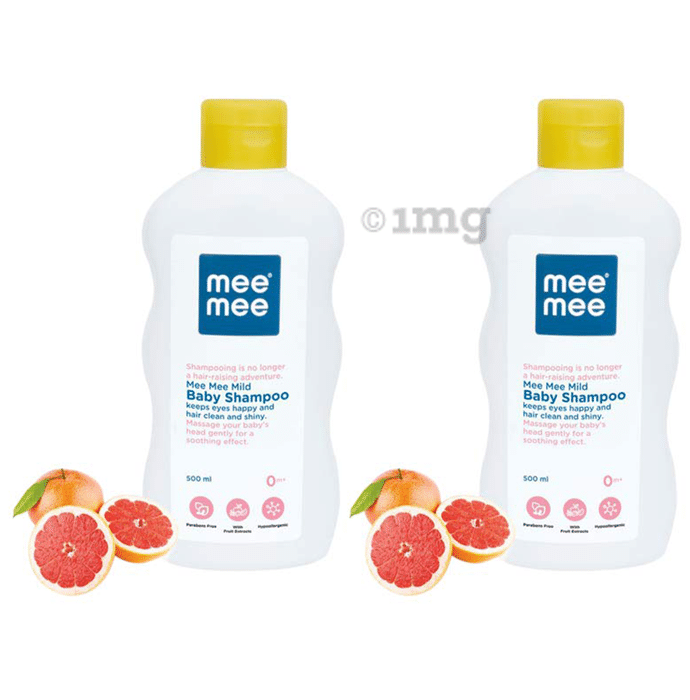 Mee Mee Mild Baby Shampoo with Fruit Extract (500ml Each)