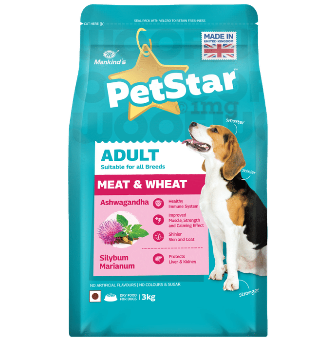 Petstar Adult Dry Dog Food Meat & Wheat