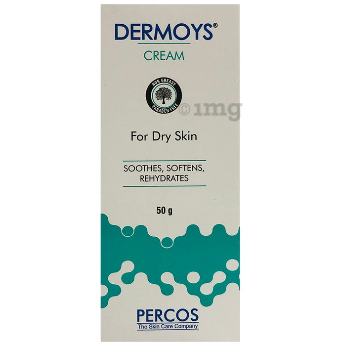 Dermoys Cream with White Soft & Light Liquid Paraffin | For Dry Skin | Paraben Free
