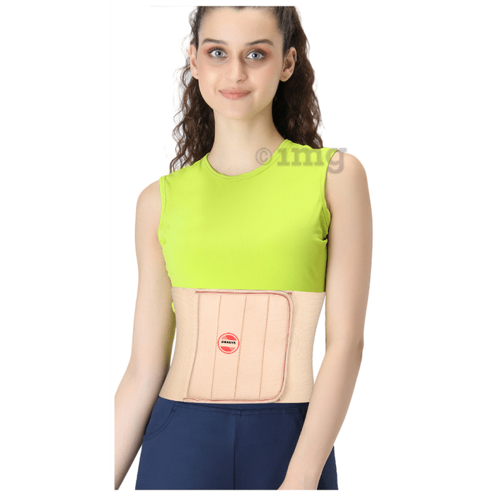 Dgarys Elastic Abdominal Belt After Delivery for Tummy Reduction Belt For Pregnant Women XXL Skin Colour