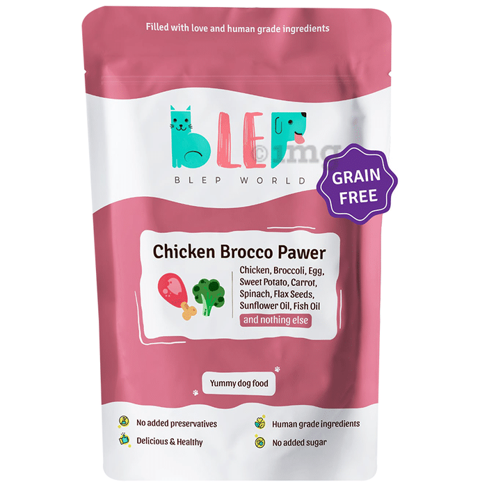 Blep World Chicken Brocco Pawer Wet Dog Food (200gm Each)
