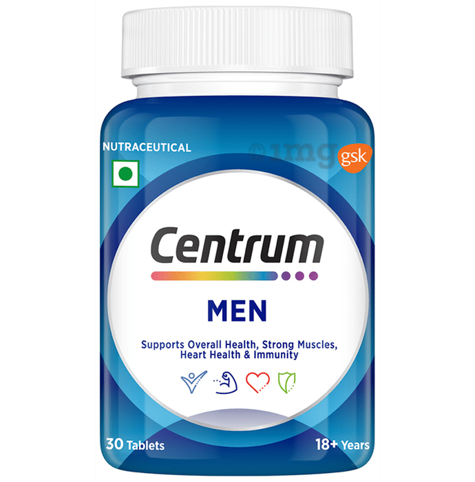 Centrum Men | Vegetarian Tablets for Muscles, Heart, & Immunity | World's No.1 Multivitamin
