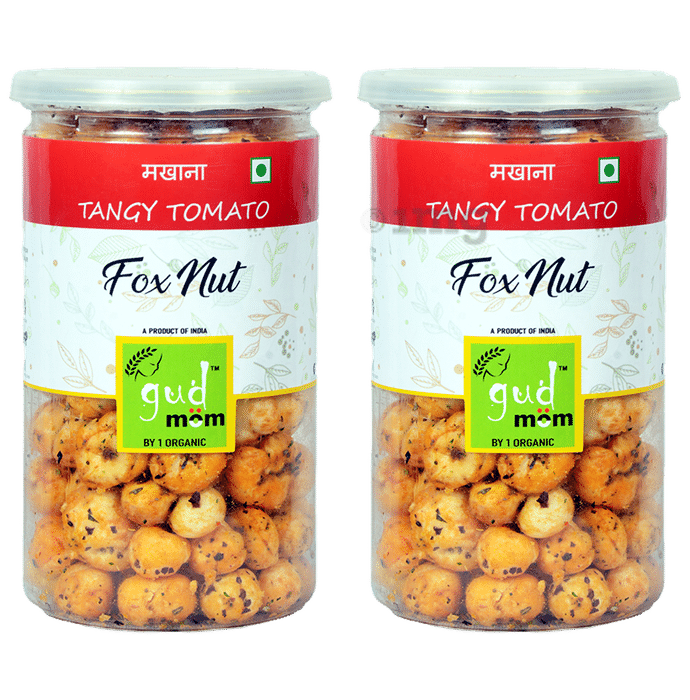 Gud Mom Foxnuts (80gm Each) Tangy Tomato