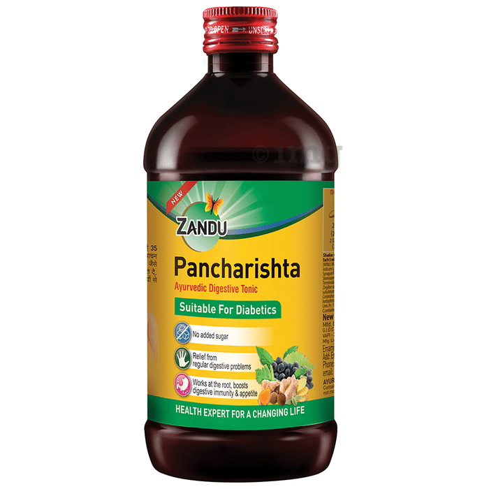 Zandu Pancharishta Ayurvedic Digestive Tonic Suitable for Diabetics