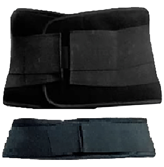 Guntina 2 in 1 Abdominal Support Waist & Belly Belt Black Large