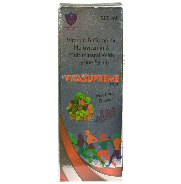 Vitasupreme Syrup Mix Fruit Flavour Sugar Free