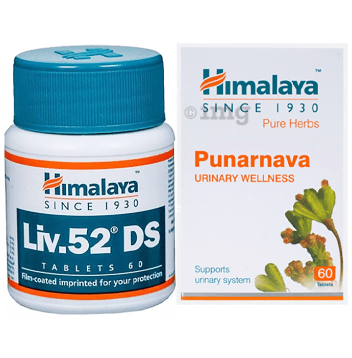Himalaya Combo Pack of Liv. 52 DS Tablet (60) & Punarnava Tablet (60)