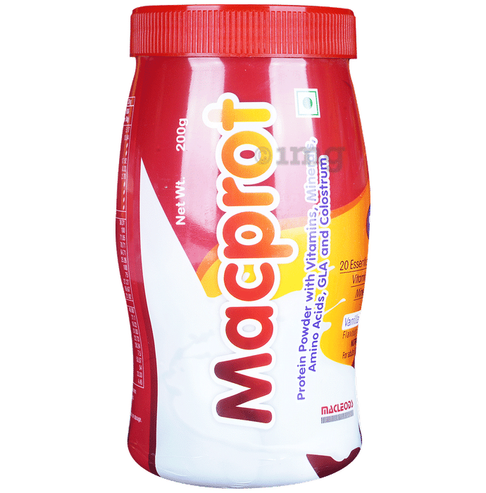 Macprot Protein with Vitamins & Minerals | Flavour Vanilla Powder