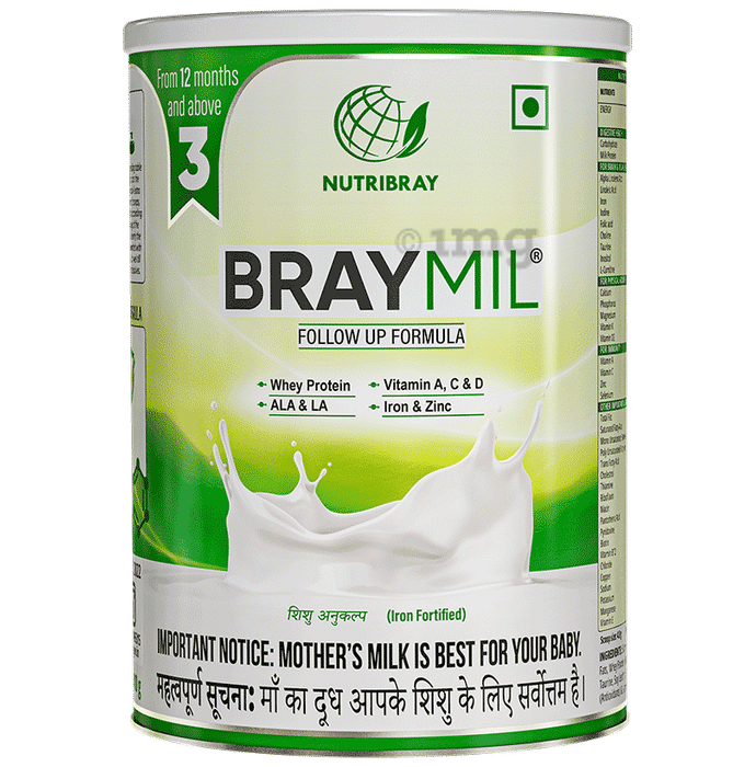 Braymil Follow Up Formula 3 for 12 Months and Above Powder