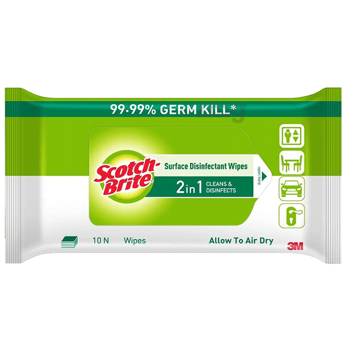 Scotch Brite Surface Disinfectant Wipes 2 in 1 Cleans & Disinfects