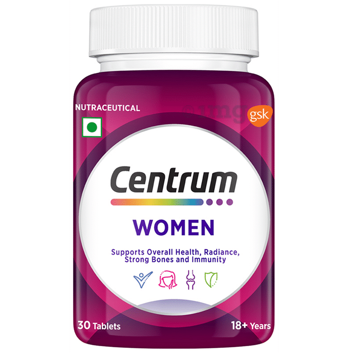 Centrum Women | Vegetarian Tablets for Muscles, Heart, & Immunity | World's No.1 Multivitamin