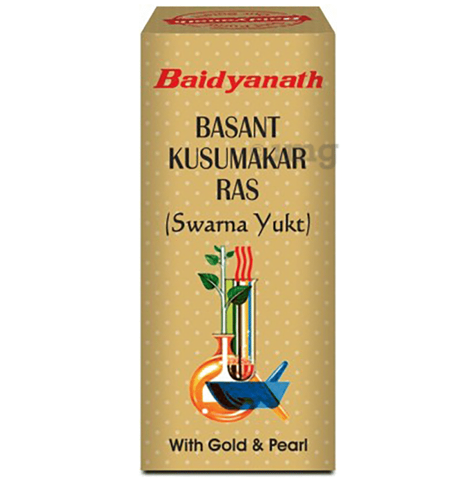Baidyanath (Noida) Basant Kusumakar Ras (Swarna Yukt) | For Blood Sugar & General Debility Tablet