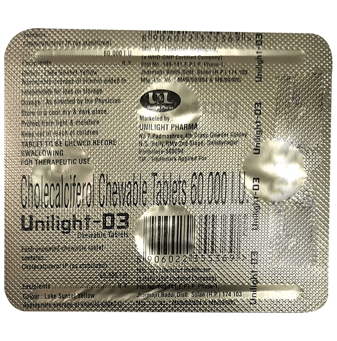 Unilight-D3 Chewable Tablet